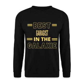 Best Ever IN THE GALAXIE GARAGIST - Unisex Sweatshirt - black - Front - Alina (178cm) & Michal (187cm)