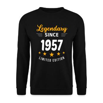 Légendaire depuis 1957 - Sweat-shirt Unisexe - noir - Devant - Alina (178cm) & Michal (187cm)