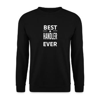 Bester HANDLER aller Zeiten - Unisex Pullover - Schwarz - Vorne - Alina (178cm) & Michal (187cm)