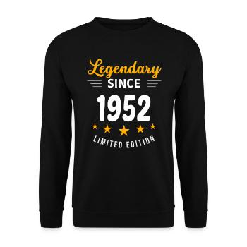 Legendary since 1952 - Unisex Sweatshirt - black - Front - Alina (178cm) & Michal (187cm)