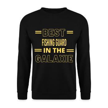 Le meilleur garde de pêche de tous les temps dans la galaxie - Sweat-shirt Unisexe - noir - Devant - Alina (178cm) & Michal (187cm)