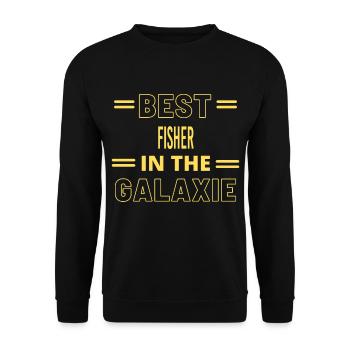 Le meilleur de tous les temps DANS LA GALAXIE FISHER - Sweat-shirt Unisexe - noir - Devant - Alina (178cm) & Michal (187cm)
