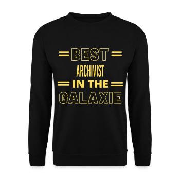Best Ever IN THE GALAXIE ARCHIVIST - Unisex Sweatshirt - black - Front - Alina (178cm) & Michal (187cm)