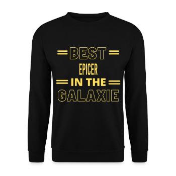 Best Ever IN THE GALAXIE EPICER - Unisex Sweatshirt - black - Front - Alina (178cm) & Michal (187cm)