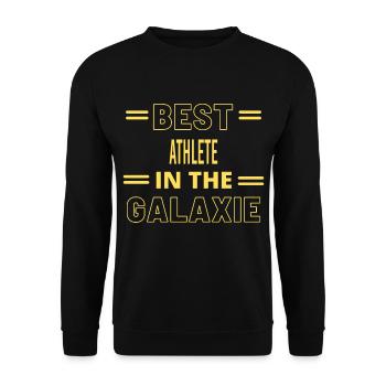 Meilleur athlète de tous les temps dans la galaxie - Sweat-shirt Unisexe - noir - Devant - Alina (178cm) & Michal (187cm)