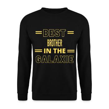 Das Beste aller Zeiten IN THE GALAXIE BROTHER - Unisex Pullover - Schwarz - Vorne - Alina (178cm) & Michal (187cm)