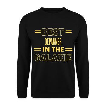Le meilleur de tous les temps dans le dépanneur de galaxie - Sweat-shirt Unisexe - noir - Devant - Alina (178cm) & Michal (187cm)