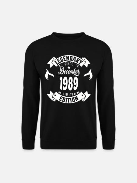 Legendary since december 1989 - Unisex Sweatshirt - black