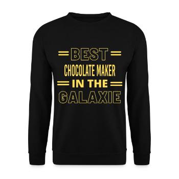 Le meilleur chocolatier de tous les temps dans la galaxie - Sweat-shirt Unisexe - noir - Devant - Alina (178cm) & Michal (187cm)