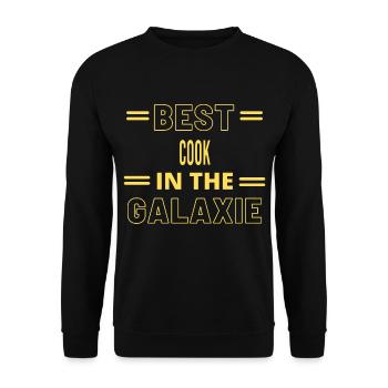 Le meilleur cuisinier de tous les temps dans la galaxie - Sweat-shirt Unisexe - noir - Devant - Alina (178cm) & Michal (187cm)