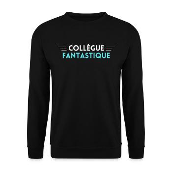 Collègue fantastique - Sweat-shirt Unisexe - noir - Devant - Alina (178cm) & Michal (187cm)