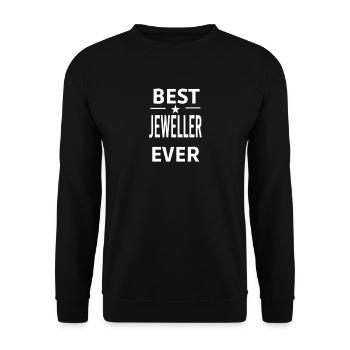 Best Ever JEWELLER - Unisex Sweatshirt - black - Front - Alina (178cm) & Michal (187cm)