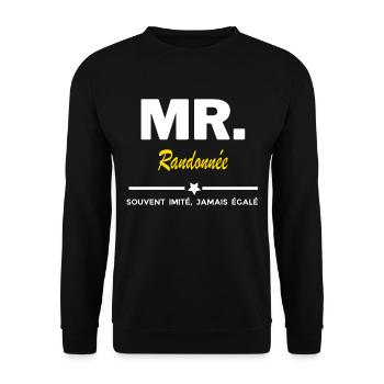 MR. souvent imité, jamais égalé Randonnée - Sweat-shirt Unisexe - noir - Devant - Alina (178cm) & Michal (187cm)