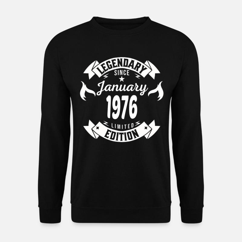 Legendary since January 1976 - Unisex Sweatshirt - black