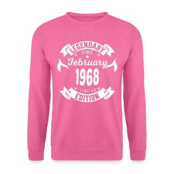 Legendär seit Februar 1968 - Unisex Pullover - Pink - Vorne