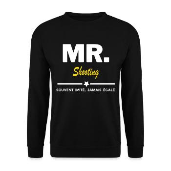 MR. souvent imité, jamais égalé Shooting - Sweat-shirt Unisexe - noir - Devant - Alina (178cm) & Michal (187cm)