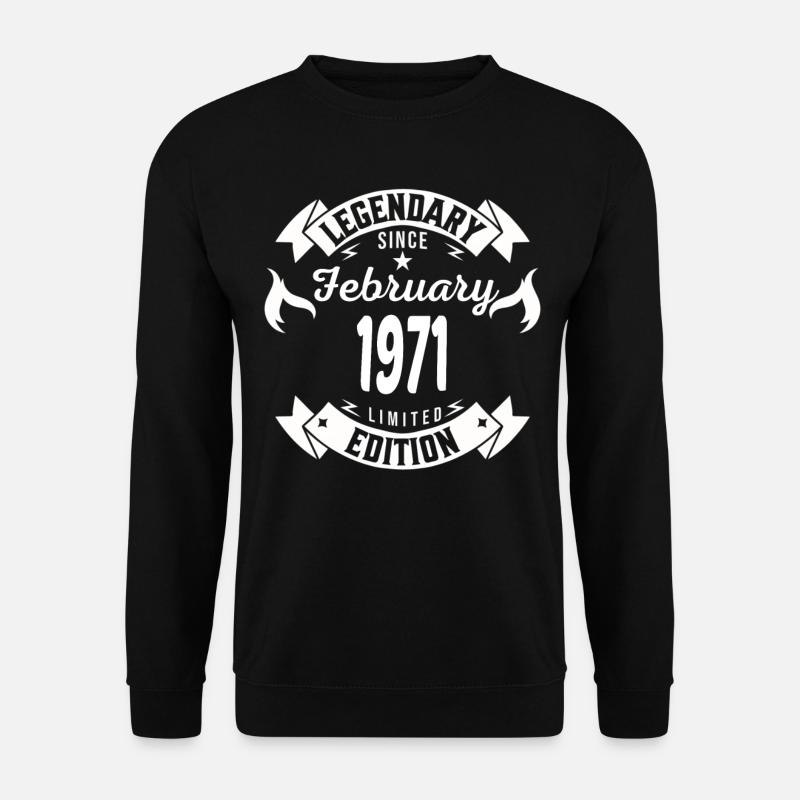 Legendär seit Februar 1971 - Unisex Pullover - Schwarz