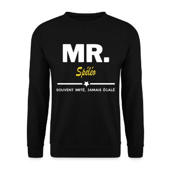 MR. souvent imité, jamais égalé Spéléo - Sweat-shirt Unisexe - noir - Devant - Alina (178cm) & Michal (187cm)