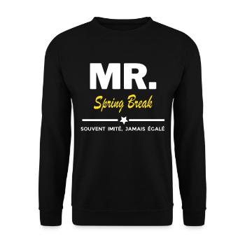 MR. souvent imité, jamais égalé Spring Break - Sweat-shirt Unisexe - noir - Devant - Alina (178cm) & Michal (187cm)