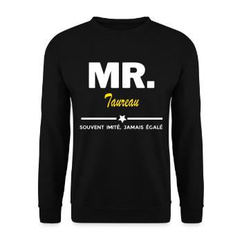 MR. souvent imité, jamais égalé Taureau - Sweat-shirt Unisexe - noir - Devant - Alina (178cm) & Michal (187cm)