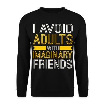 Chemises athées | Athéisme Cadeaux anti-religion - Sweat-shirt Unisexe - noir - Devant - Alina (178cm) & Michal (187cm)