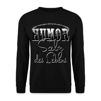 Humour Sel de Vie - Sweat-shirt Unisexe - noir - Devant - Alina (178cm) & Michal (187cm)