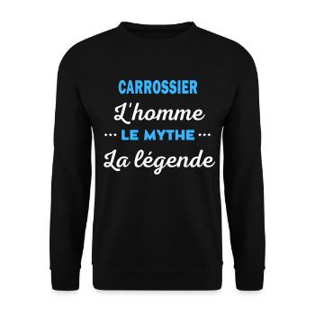 CARROSSIER homme mythe légende - Sweat-shirt Unisexe - noir - Devant - Alina (178cm) & Michal (187cm)
