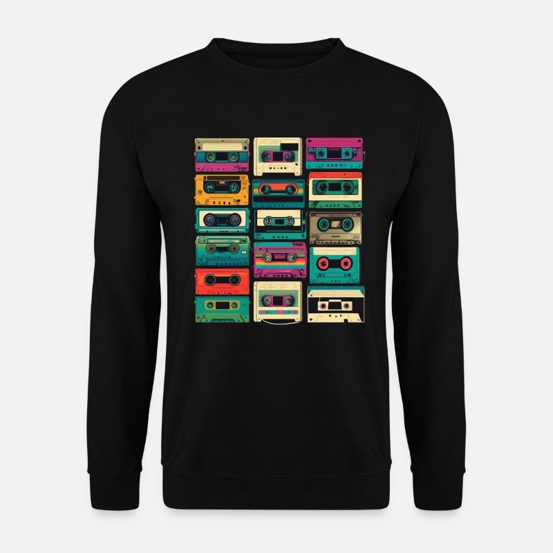 Music cassette retro - Unisex Sweatshirt - black