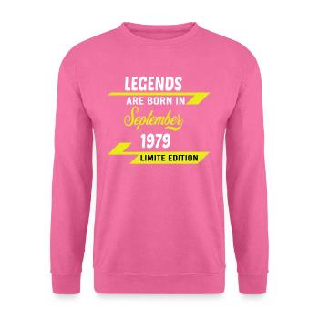 LEGENDS ARE BORN IN 1979 BIRTHDAY GIFT - Unisex Sweatshirt - pink - Front
