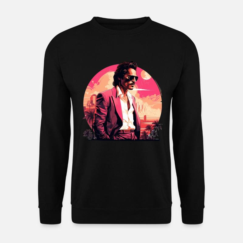 Retro Miami Boho Style Design - Unisex Sweatshirt - black