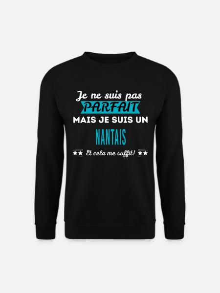 Je ne suis pas parfait NANTAIS - Sweat-shirt Unisexe - noir