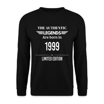 LEGENDS ARE BORN IN 1999 LIMITED EDITION - Sweat-shirt Unisexe - noir - Devant - Alina (178cm) & Michal (187cm)