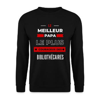 Le meilleur maman, le plus courageuse des barmaids - Sweat-shirt Unisexe - noir - Devant - Alina (178cm) & Michal (187cm)