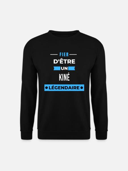 Fier d'être un légendaire KINÉ HUMOUR - Sweat-shirt Unisexe - noir