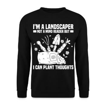Garten und Landschaftsbau | Gärtnerei Geschenkidee - Unisex Pullover - Schwarz - Vorne - Alina (178cm) & Michal (187cm)