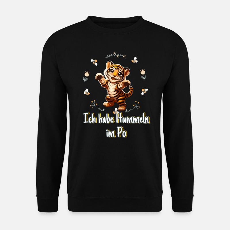 Bumblebees in the Po Tiger - Unisex Sweatshirt - black