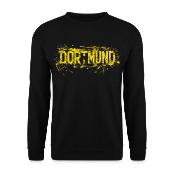 Dortmund für die besten Fans - Unisex Pullover - Schwarz - Vorne - Alina (178cm) & Michal (187cm)