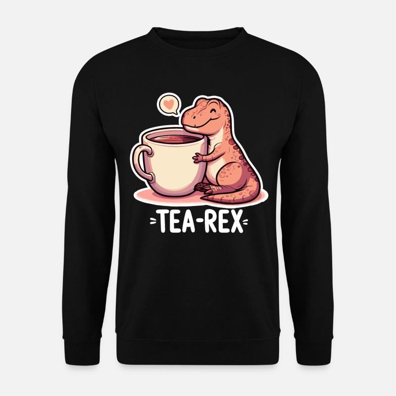 Tee Rex Tee-Rex Teetrinker Geschenk - Unisex Pullover - Schwarz