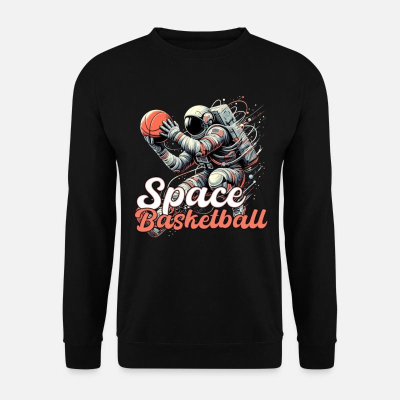 Space Basketball Astronaut Gift - Unisex Sweatshirt - black
