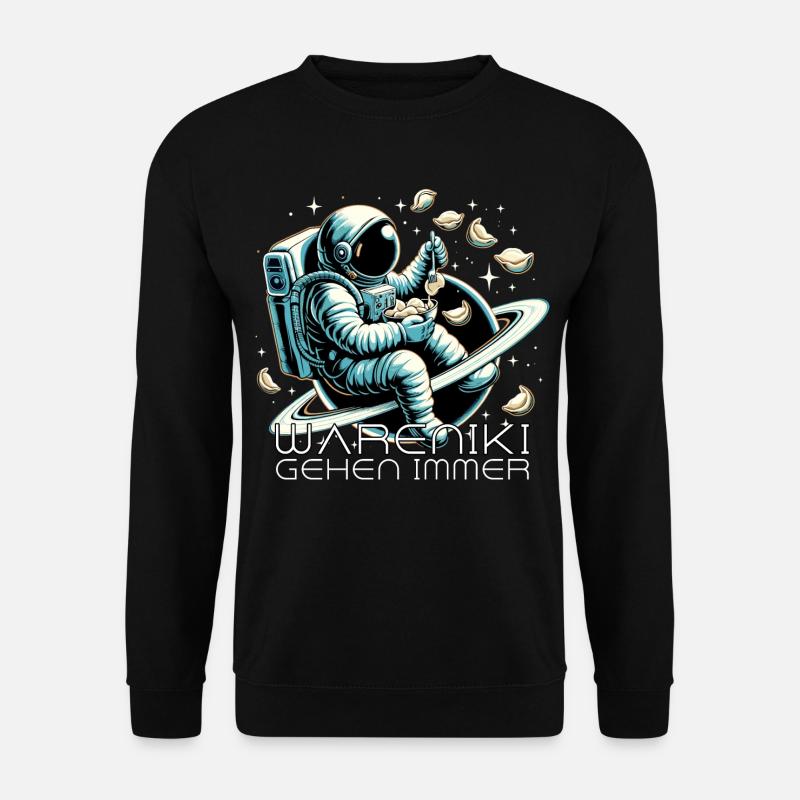 Vareniki Astronaut Yummy Gift - Unisex Sweatshirt - black