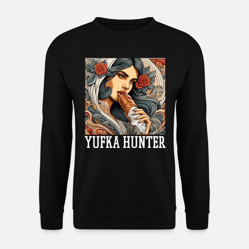 Yufka Jäger Kebab Geschenk - Unisex Pullover - Schwarz