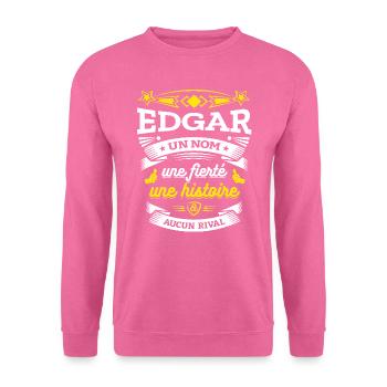 EDGAR UN NOM UNE FIERTÉ AUCUN RIVAL - Sweat-shirt Unisexe - rose - Devant