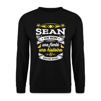 SEAN UN NOM UNE FIERTÉ AUCUN RIVAL - Sweat-shirt Unisexe - noir - Devant - Alina (178cm) & Michal (187cm)