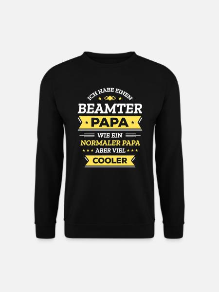 BEAMTER PAPA COOL, OFFIZIELL, STIL, SERVICE - Unisex Pullover - Schwarz