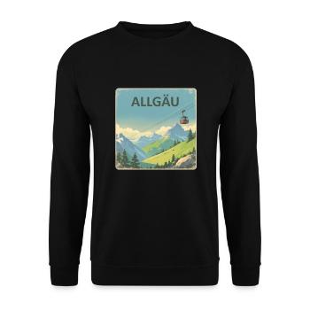 Allgäu Allgäu - Unisex Pullover - Schwarz - Vorne - Alina (178cm) & Michal (187cm)