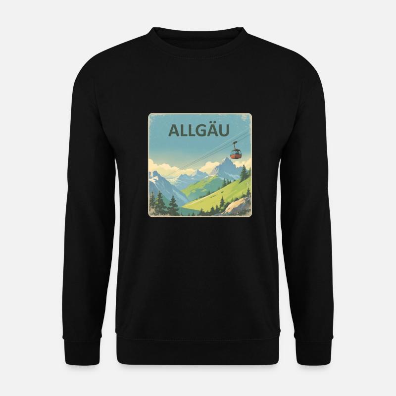 Allgäu Allgäu - Unisex Pullover - Schwarz