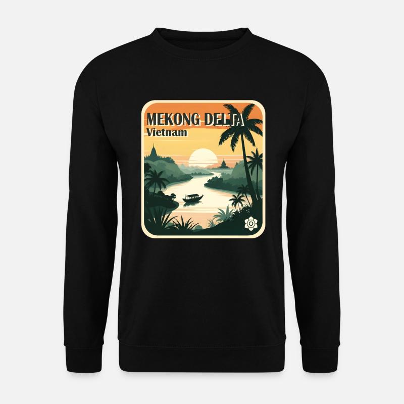 Delta du Mékong - Sweat-shirt Unisexe - noir