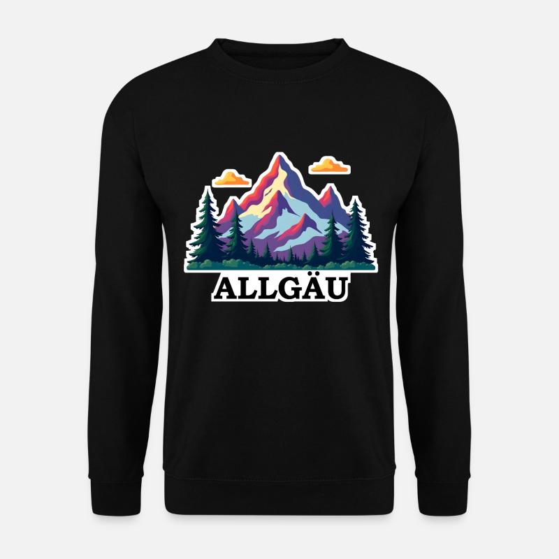 Allgäu bunt - Unisex Pullover - Schwarz