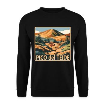 Pico del Teide Tenerife - Sweat-shirt Unisexe - noir - Devant - Alina (178cm) & Michal (187cm)