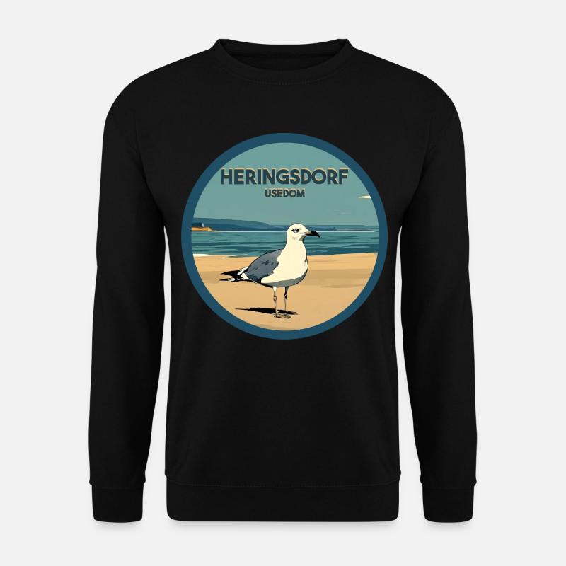 Heringsdorf - Unisex Pullover - Schwarz